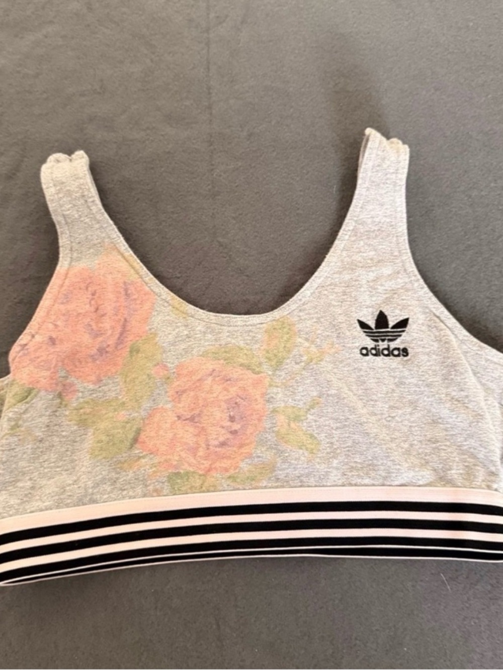 Adidas pastel rose sports bra